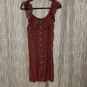 Red Slimming Midi Dress